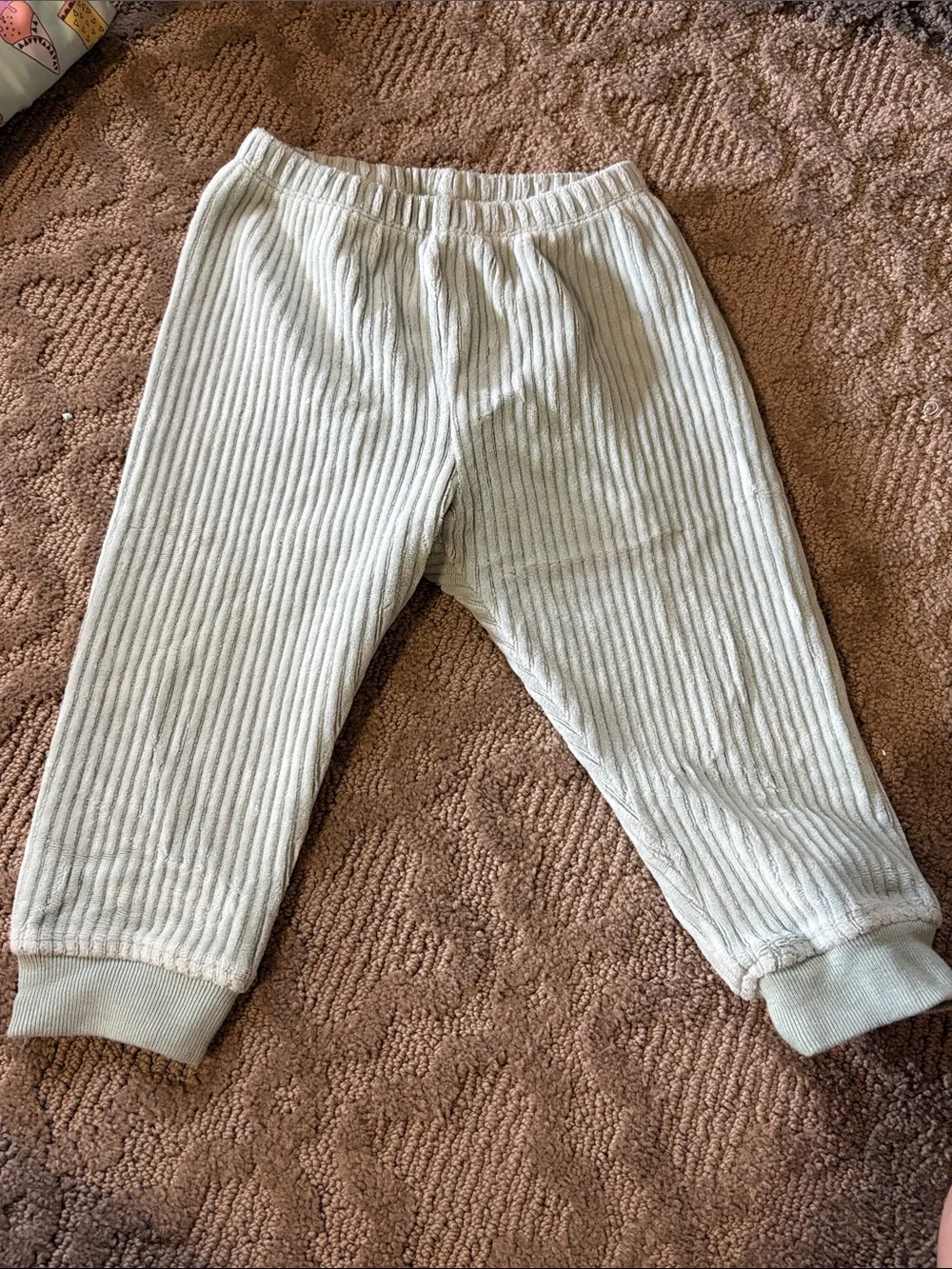GAP Kids Ribbed Sweatshirt & Pants Set - Sage Green